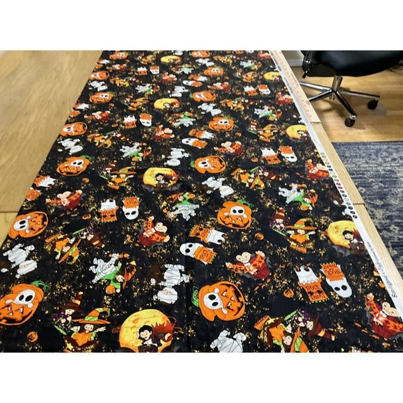 Boo-ligans Style Licensed to SSI Cotton Halloween Fabric 2.75 Yards x 44 Inch - Picture 13 of 16